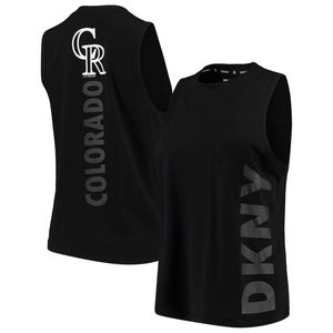 Colorado Rockies DKNY Sport Tri- Blend Tank Top